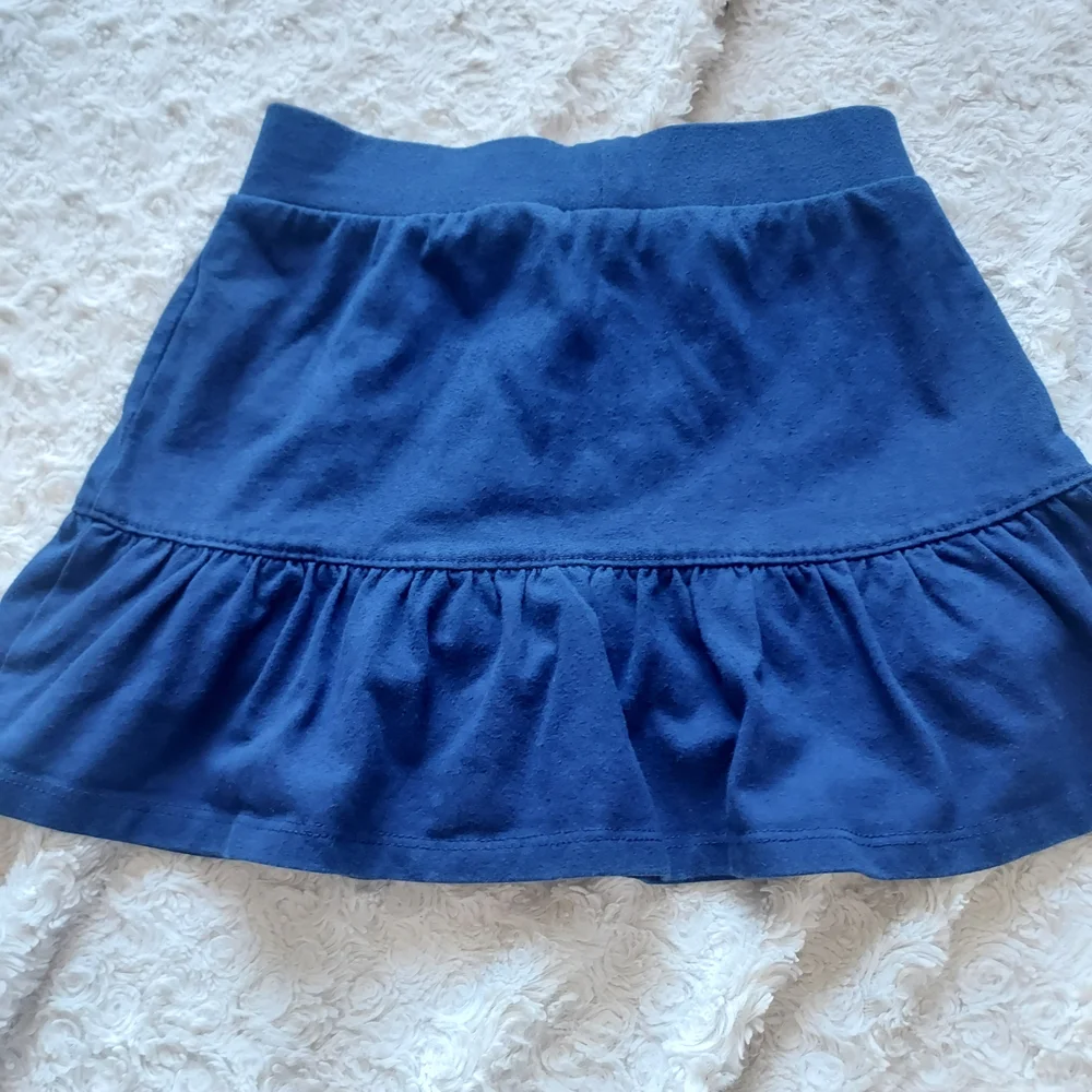 Nike Kids Size 5 Skort Deep Blue Pink Logo Sporty Athletic Spring Summer Tennis
